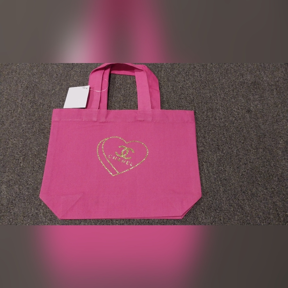 Luxury Inspired Pink Tote Bag - Picture 3 of 3